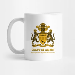 Guyana Coat of Arms Gold Mug